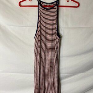 AMERICAN EAGLE WOMENS JUNIORS SPORTY STRIPE ALINE DRESS XS XSMALL Y2K vintage